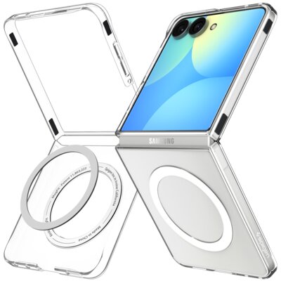Etui SPIGEN Airskin MagSafe do Samsung Galaxy Z Flip 8 Przezroczysto-biały