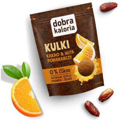 Kulki DOBRA KALORIA Kakao i Nuta Pomarańczy (65 g)