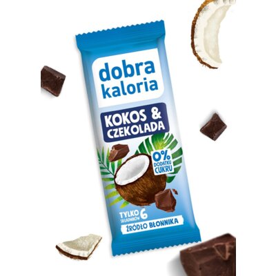 Baton daktylowy DOBRA KALORIA Kokos i Czekolada (33 g)
