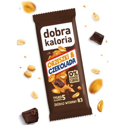 Baton daktylowy DOBRA KALORIA Orzeszki i Czekolada (35 g)