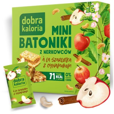 Mini Batoniki DOBRA KALORIA z nerkowców A La Szarlotka z Cynamonem (102 g)