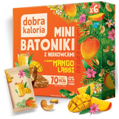 Mini Batoniki DOBRA KALORIA z nerkowcami Mango Lassi (102 g)