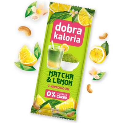 Baton DOBRA KALORIA Matcha i Lemon (35 g)