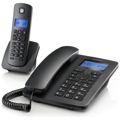 Telefon MOTOROLA C4201 Czarny (2 szt.)