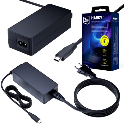 Zasilacz do laptopa 3MK Hardy Laptop Power Adapter 65W ładowarka do laptopa USB-C