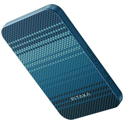 Powerbank PITAKA Aramid Fiber 5000mAh Qi2 MagSafe 15W Niebieski