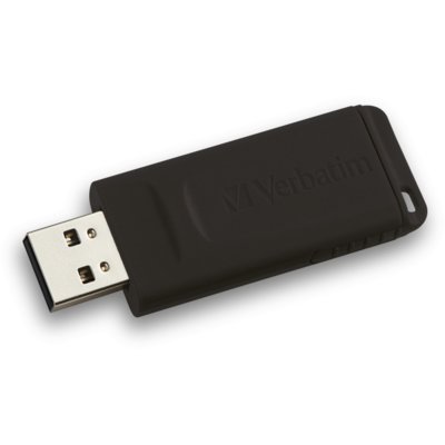 Pendrive VERBATIM Slider 64GB, USB 2.0, Odczyt 8 Mb/s, Zapis 2.5 Mb/s Czarny