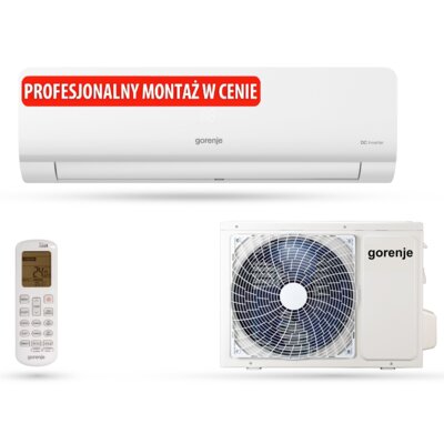 Klimatyzator Split, Pompa ciepła powietrze - powietrze GORENJE REA35 z usługą montażu