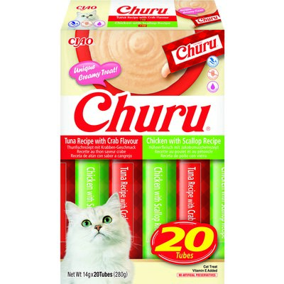 Przysmak dla kota INABA Ciao Churu Owoce morza 20 x 14 g