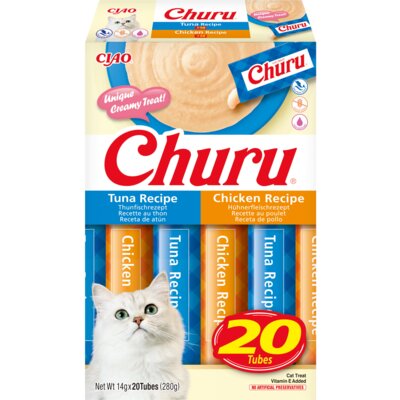 Przysmak dla kota INABA Ciao Churu Tuńczyk i kurczak 20 x 14 g