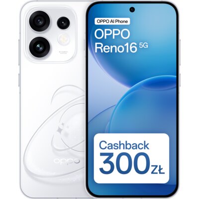 Smartfon OPPO Reno 16 5G 8/512GB 6.32" 120Hz Biały