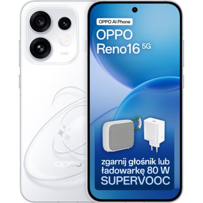 Smartfon OPPO Reno 16 5G 8/256GB 6.32" 120Hz Biały