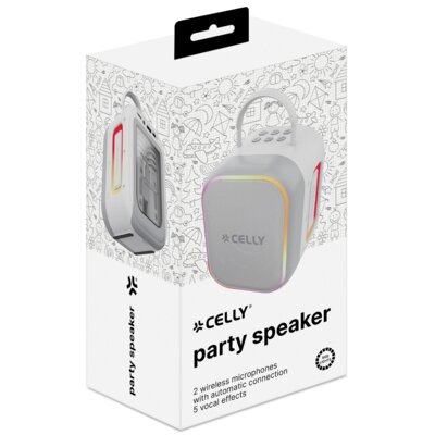 Zabawka głośnik mobilny CELLY Partykids2gr Karaoke Szary
