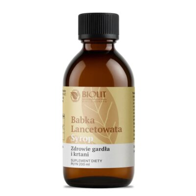 Suplement na gardło i krtań BIOLIT Syrop z babki lancetowatej (200 ml)