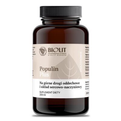 Suplement na układ oddechowy BIOLIT Populin Plus (200 ml)