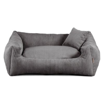 Legowisko dla psa POOM Soft Stripe L Ciemnoszary 90 x 75 cm