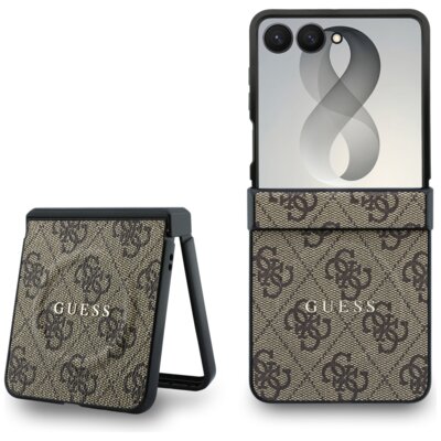 Etui GUESS 4G Classic MagSafe do Samsung Galaxy Z Flip 8 Brązowy