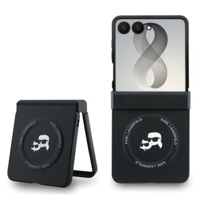 Etui KARL LAGERFELD Karl & Choupette Pins MagSafe do Samsung Galaxy Z Fold 8 Czarny