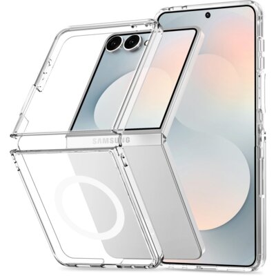 Etui TECH-PROTECT Flexair Hybrid MagSafe do Samsung Galaxy z Flip 8 Przezroczysty