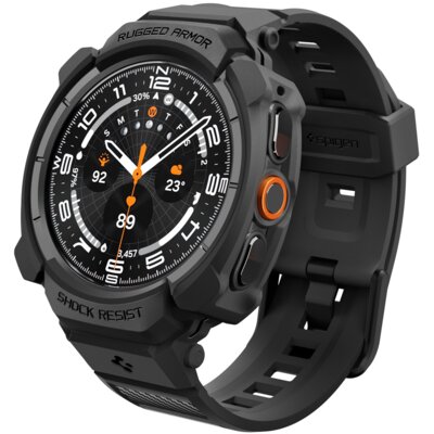 Etui SPIGEN Rugged Armor Pro do Samsung Galaxy Watch Ultra 2 2026 (47mm) Czarny matowy