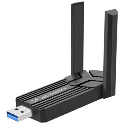 Karta sieciowa WOZINSKY WAX-1800 USB-A, Zewnętrzna, 2.4 / 5 GHz