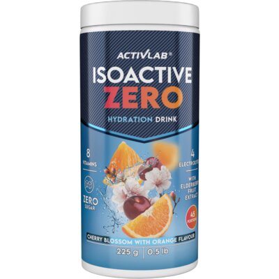 Izotonik ACTIVLAB Isoactive Zero Kwiat wiśni z pomarańczą (225 g)