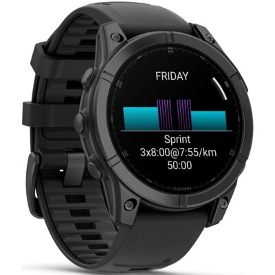 Zegarek sportowy GARMIN Fenix E 47mm Czarno-szary
