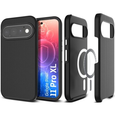 Etui 3MK Hardy Shockproof MagCase do Google Pixel 11 Pro XL Czarny