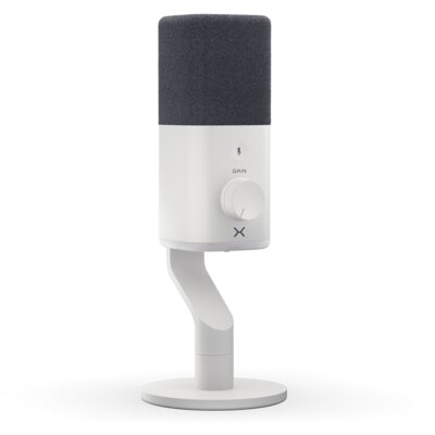 Mikrofon KRUX Qube XLR USB Biały