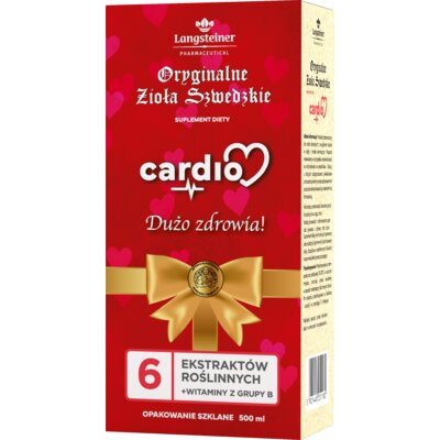 Suplement na serce LANGSTEINER Oryginalne Zioła Szwedzkie Cardio (500 ml)