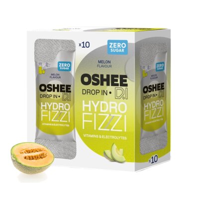 Napój dla sportowców OSHEE Drop In HydroFizzi ZERO Melon (10 saszetek)