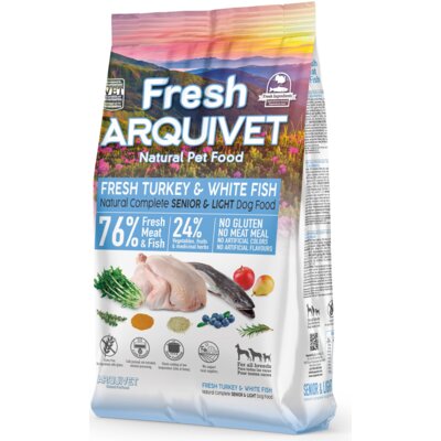 Karma dla psa ARQUIVET Fresh Półwilgotna Indyk i biała ryba 2.5 kg