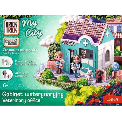 Klocki ceramiczne TREFL Brick Trick My City Gabinet weterynaryjny 62697