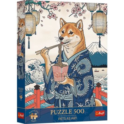 Puzzle TREFL Pets as Art Makaronowa medytacja Shiby 37628 (500 elementów)