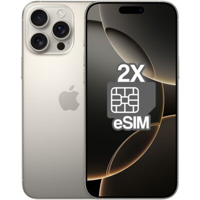 Smartfon APPLE iPhone 16 Pro Max (odnowiony, nieaktywowany) 5G 256GB 6.9" 120Hz Tytan naturalny (CPO) 2x eSIM