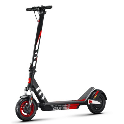 Hulajnoga elektryczna APRILIA E-SR2 Evo 50km 500W Amortyzacja 10" Czarno-szaro-czerwony