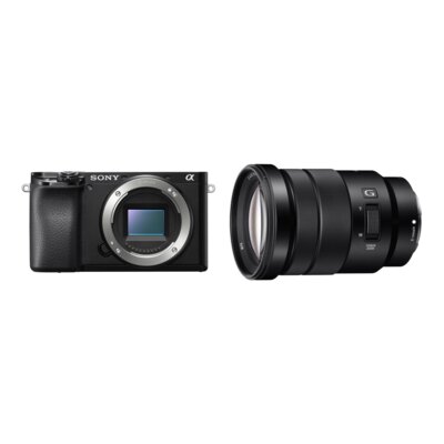 Aparat bezlusterkowy SONY Alpha A6100AB Body (ILCE6100AB.CEC) Czarny, 24.2Mpix, UHD 4K 30p, BIONZ X + Obiektyw SONY E 18-105 mm f/4 G OSS (SELP18105G.AE)