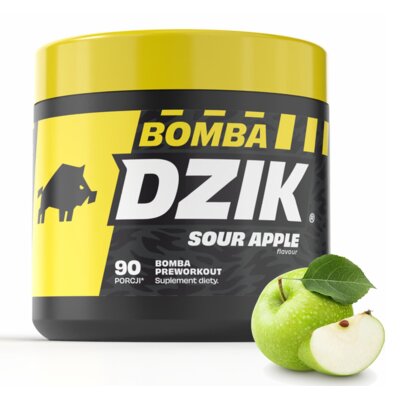Przedtreningówka DZIK Bomba Kwaśne jabłko (300 g)