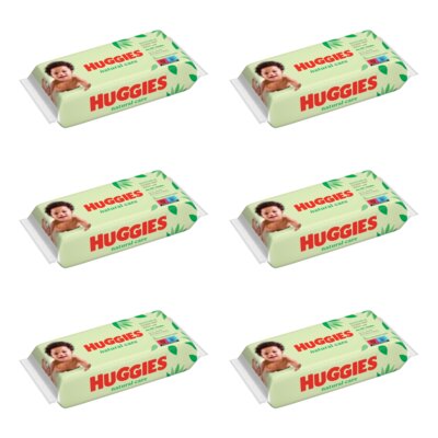 Chusteczki nawilżane HUGGIES Natural Care (336 szt.)