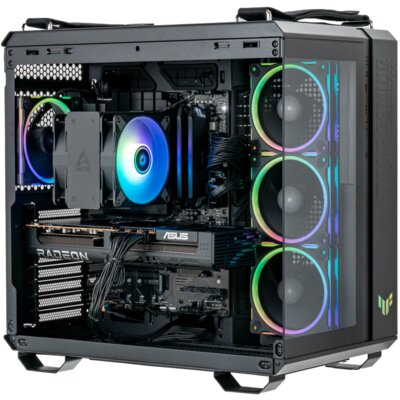 Komputer MAD DOG Powered By Asus HORIZON-A01WR32WP R7-7800X3D 32GB RAM 1TB SSD Radeon RX9070XT Wi-Fi Windows 11 Professional