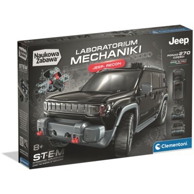 Klocki plastikowe CLEMENTONI Naukowa Zabawa Laboratorium Mechaniki Jeep Recon 50473
