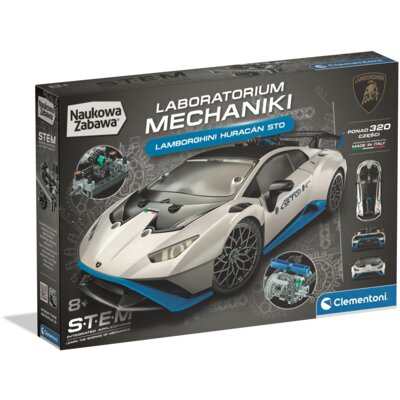 Klocki plastikowe CLEMENTONI Naukowa Zabawa Laboratorium Mechaniki Lamborghini Huracan Sto 50470