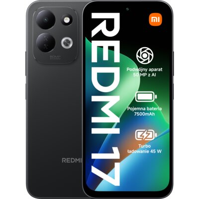 Smarfon XIAOMI Redmi 17 4G 4/128GB 6.9" 120Hz Czarny