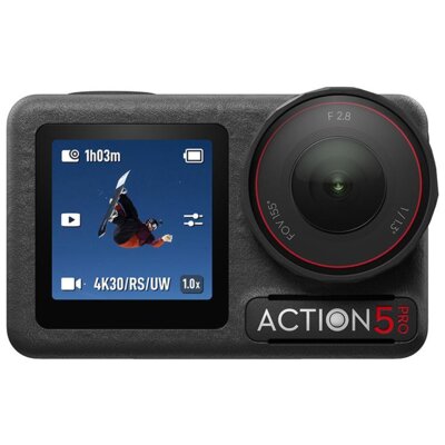 Kamera sportowa DJI Osmo Action 5 Pro Advanced Combo, 4K 120FPS, 40 MP, stabilizacja obrazu 360°, wodoodporność do 20 m, 64 GB, karta 128 GB, 2 akumulatory, Wi-Fi