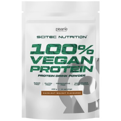 Odżywka białkowa SCITEC NUTRITION 100 Vegan Protein Orzech laskowy i włoski (400 g)