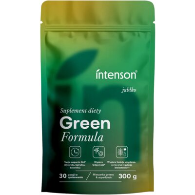 Suplement diety INTESON Green Formula Jabłkowy (300 g)