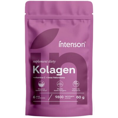 Kolagen INTENSON Witamina C + kwas hialuronowy (60 g)