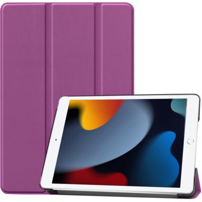 Etui na iPad 9/8/7 10.2 cali BIZON Case Tab Croc Fioletowy