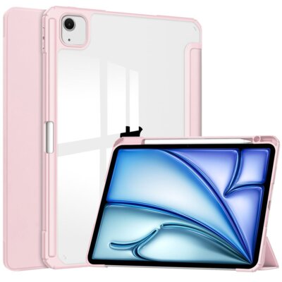 Etui na iPad Air 13 cali BIZON Case Tab Clear Matt Różowy