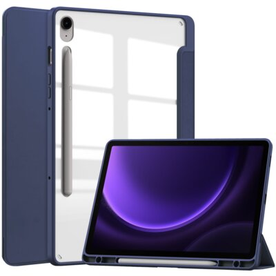 Etui na Galaxy Tab S10 FE / S10 Lite / S9 / S9 FE BIZON Tab Clear Matt Granatowy